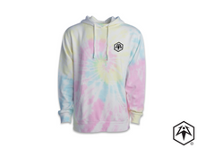Load image into Gallery viewer, Tie Dye Hex Leaf Embroidered Hoodie