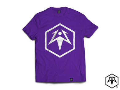 Hex Leaf T-Shirt - Purple
