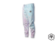 Load image into Gallery viewer, Tie Dye Hex Leaf Embroidered Joggers