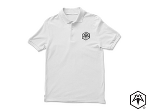 Embroidered Hex Leaf Polo Shirt